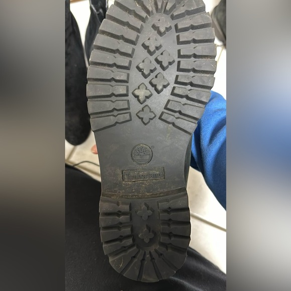 Timberland Black Boots Sz 6.5 - Picture 3 of 4